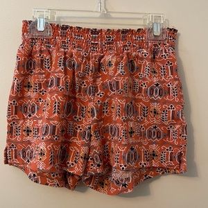 SOLD Madewell Aztec Print Smocked Elastic Waist Pull On Shorts, XS